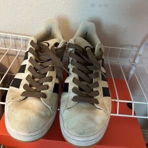 Mint and Black Suede Adidas Women’s Campus Sneakers Extra Laces